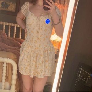 Jessica Simpson Floral dress - White and Yellow